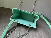 Fendi pack small green leather shopper bag - 6