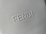 Fendi pack small white leather shopper bag - 5