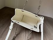 Fendi pack small white leather shopper bag - 2