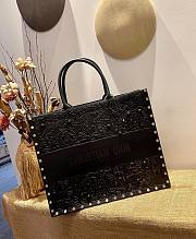 Dior Hand-painted Overlays Black Book Tote 41cm Bag - 6