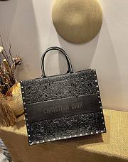 Dior Hand-painted Overlays Black Book Tote 41cm Bag - 4