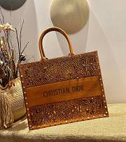 Dior Hand-painted Overlays Brown Book Tote 41cm Bag - 6