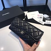 Chanel wallet lambskin with gold hardware  - 6