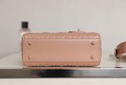 Dior lady small beige motif leather bag - 5