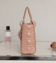 Dior lady small beige motif leather bag - 2