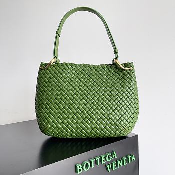 Bottega Veneta Small Green Clicker Shoulder Bag