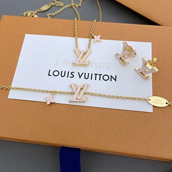 Louis Vuitton gold pink set 