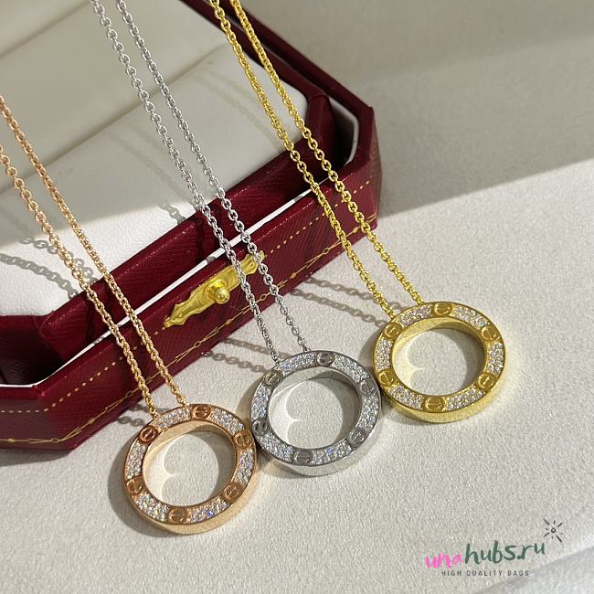 Cartier round necklace ( 3 colors) - 1