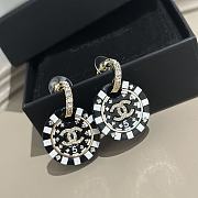 Chanel black game earings  - 6