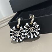 Chanel black game earings  - 4