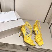 Jimmy Choo Azia 95 Yellow Heels - 4