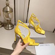 Jimmy Choo Azia 95 Yellow Heels - 6