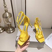 Jimmy Choo Azia 95 Yellow Heels - 3