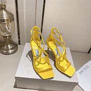 Jimmy Choo Azia 95 Yellow Heels - 5