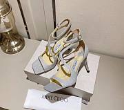 Jimmy Choo Azia 95 Silver Heels - 1