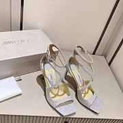 Jimmy Choo Azia 95 Silver Heels - 2