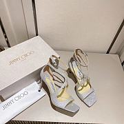 Jimmy Choo Azia 95 Silver Heels - 5