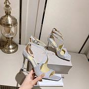 Jimmy Choo Azia 95 Silver Heels - 4