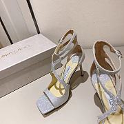 Jimmy Choo Azia 95 Silver Heels - 6