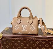 Louis Vuitton nano speedy beige bag - 1