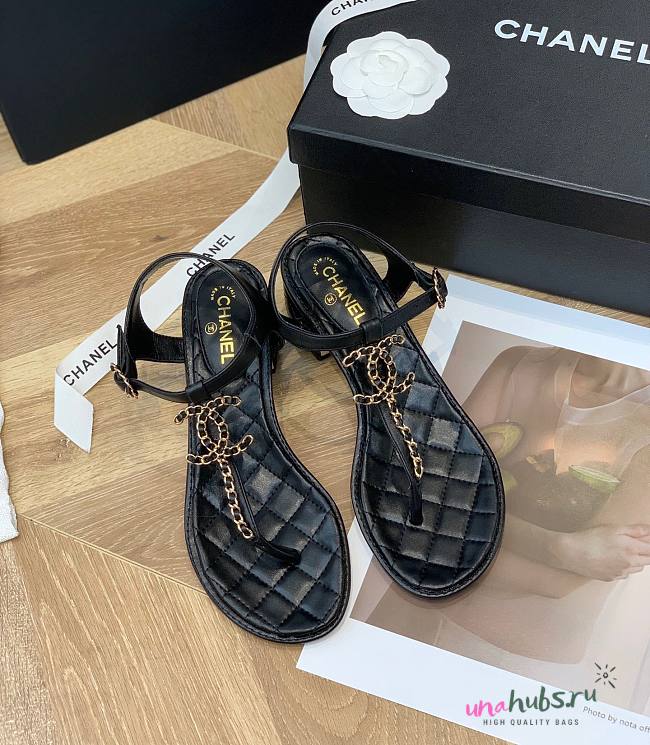 Chanel 22 black sandal  - 1