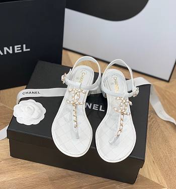 Chanel 22 white sandal