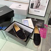 Chanel Espadrilles Black Fabric Shoes - 4