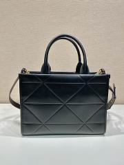 Prada Symbole small black stitched triangle motif leather bag - 3