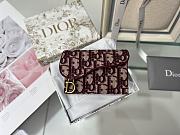 Dior red monogram flap wallet - 3