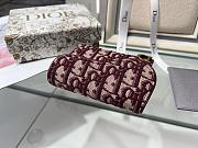 Dior red monogram flap wallet - 4