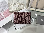 Dior red monogram flap wallet - 5