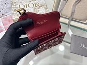 Dior red monogram flap wallet - 6