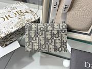 Dior gray monogram flap wallet - 6