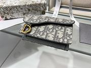 Dior gray monogram flap wallet - 5