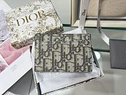 Dior gray monogram flap wallet - 3