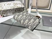 Dior gray monogram flap wallet - 2