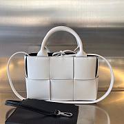 Bottega Veneta Small Candy Arco White Tote Bag - 1