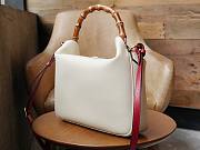 Gucci Diana Medium Shoulder White Leather Bag - 4