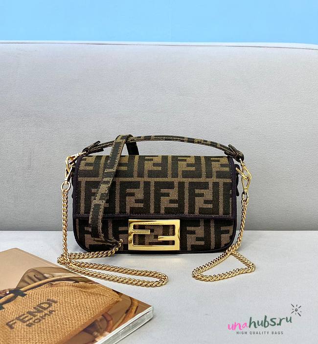 Fendi Baguette Mini Vintage Bag with Gold Hardware - 1