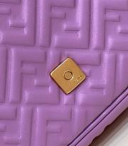 Fendi Baguette Mini Vintage Gold Hardware Purple Bag  - 2