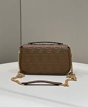 Fendi Baguette Mini Vintage Gold Hardware Brown Bag - 5