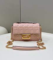 Fendi Baguette Mini Vintage Gold Hardware Pink Bag - 1