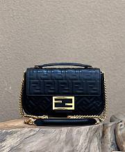 Fendi Baguette Mini Vintage Gold Hardware Black Bag - 1