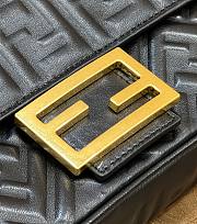 Fendi Baguette Mini Vintage Gold Hardware Black Bag - 3