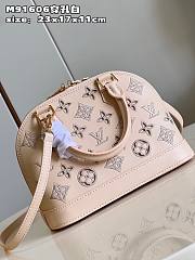 Louis Vuitton Alma BB Beige Leather Bag M22878  - 5