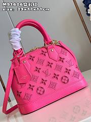 Louis Vuitton Alma BB Pink Leather Bag M22878  - 3