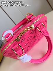 Louis Vuitton Alma BB Pink Leather Bag M22878  - 5