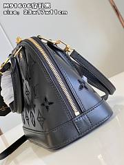 Louis Vuitton Alma BB Black Leather Bag M22878  - 3