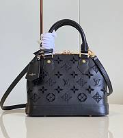 Louis Vuitton Alma BB Black Leather Bag M22878  - 1