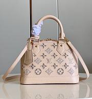 Louis Vuitton Alma BB Beige Leather Bag M22878  - 1